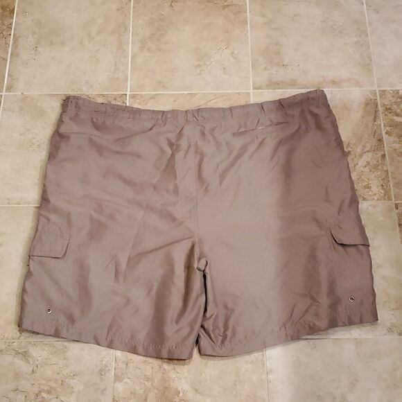Men's tan Avia cargo swim trunks - Picture 3 of 3
